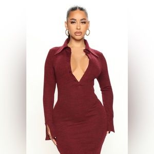 Sweeter Than Sugar Sweater Maxi Dress - Medium